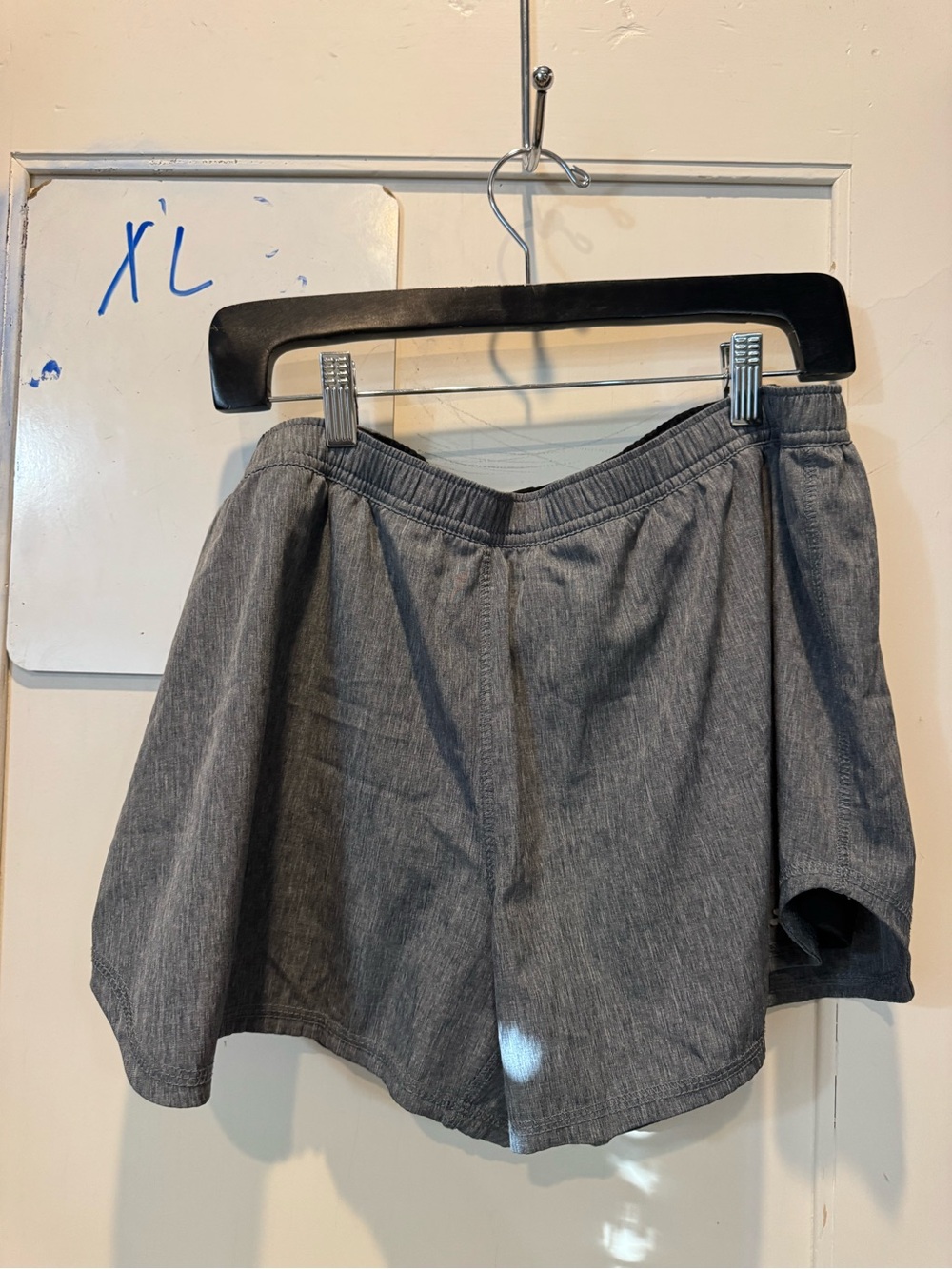 Running Gray Elastic-Waist Skort built-in underpants